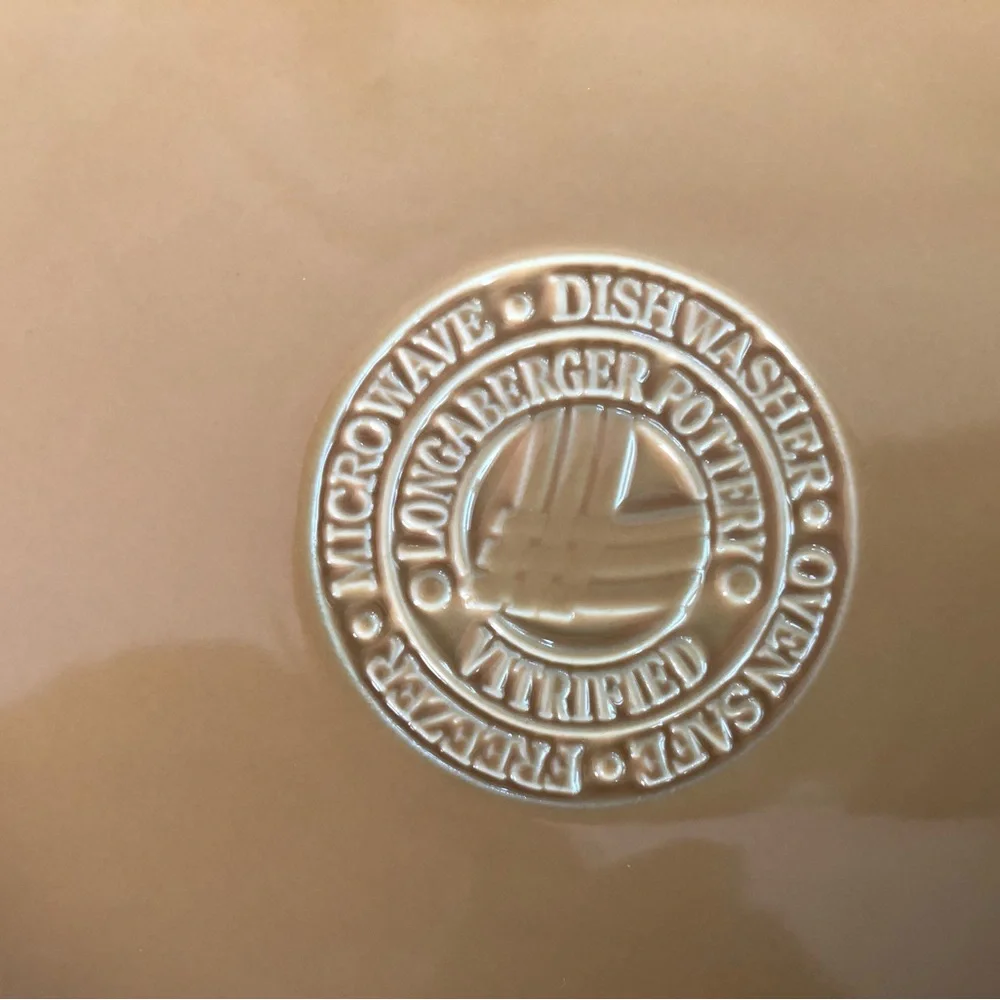 Longaberger Pottery Pie Plate